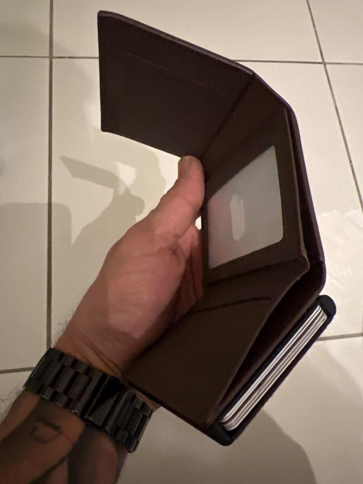TENBST Card Holder portafoglio slim 8 carte Nero RFID