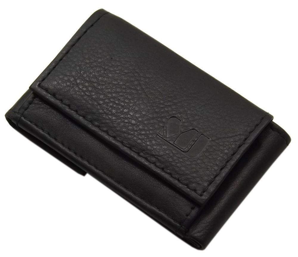 myledershop Herren Geldbörsen MJ-Design-Germany portafoglio nero in pelle di vitello