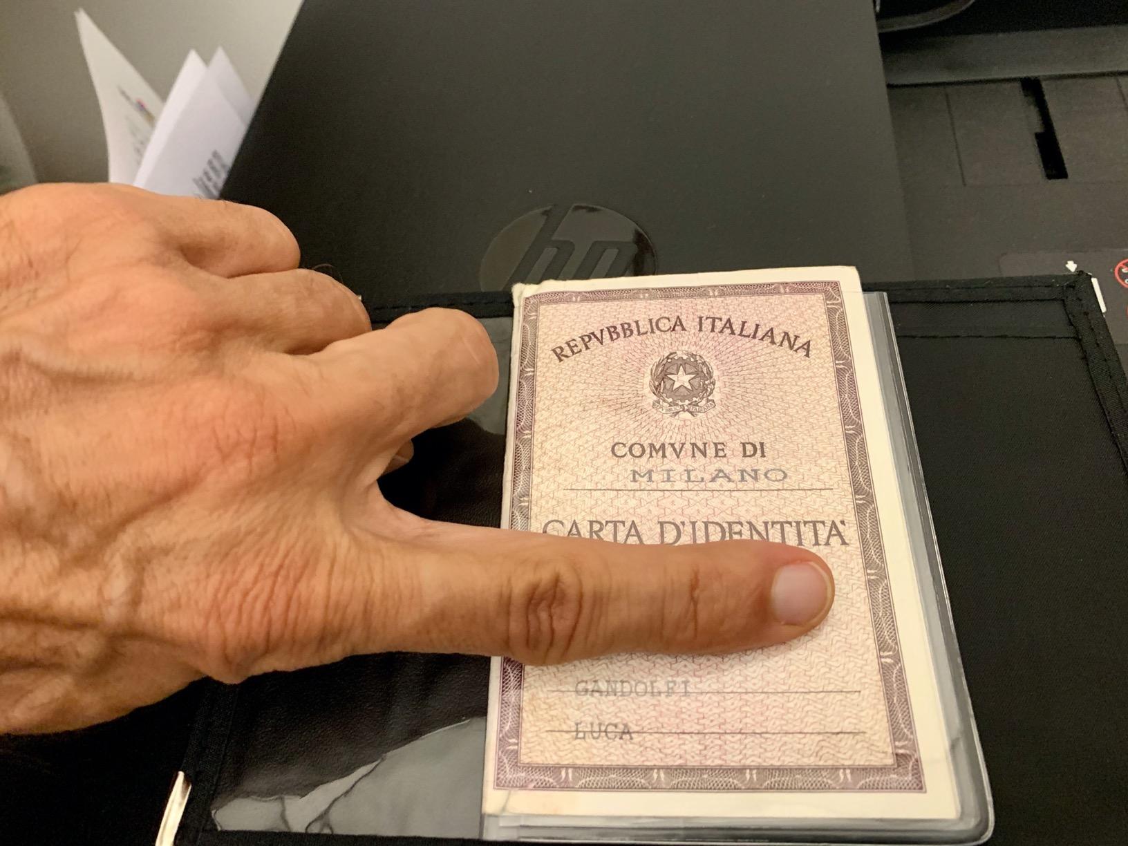 myledershop Karten- und Ausweisetuis porta carte d'identità e credito nero