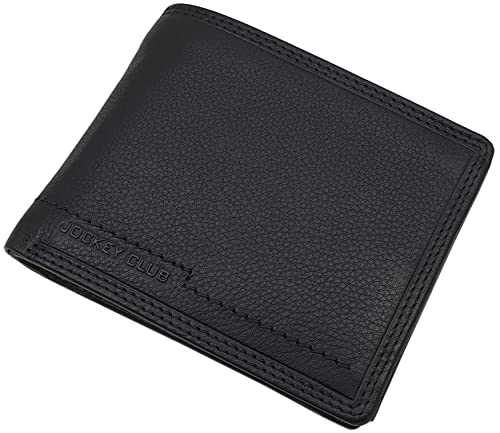 myledershop Herren Geldbörsen Vacchetta portafoglio uomo nero molti scomparti