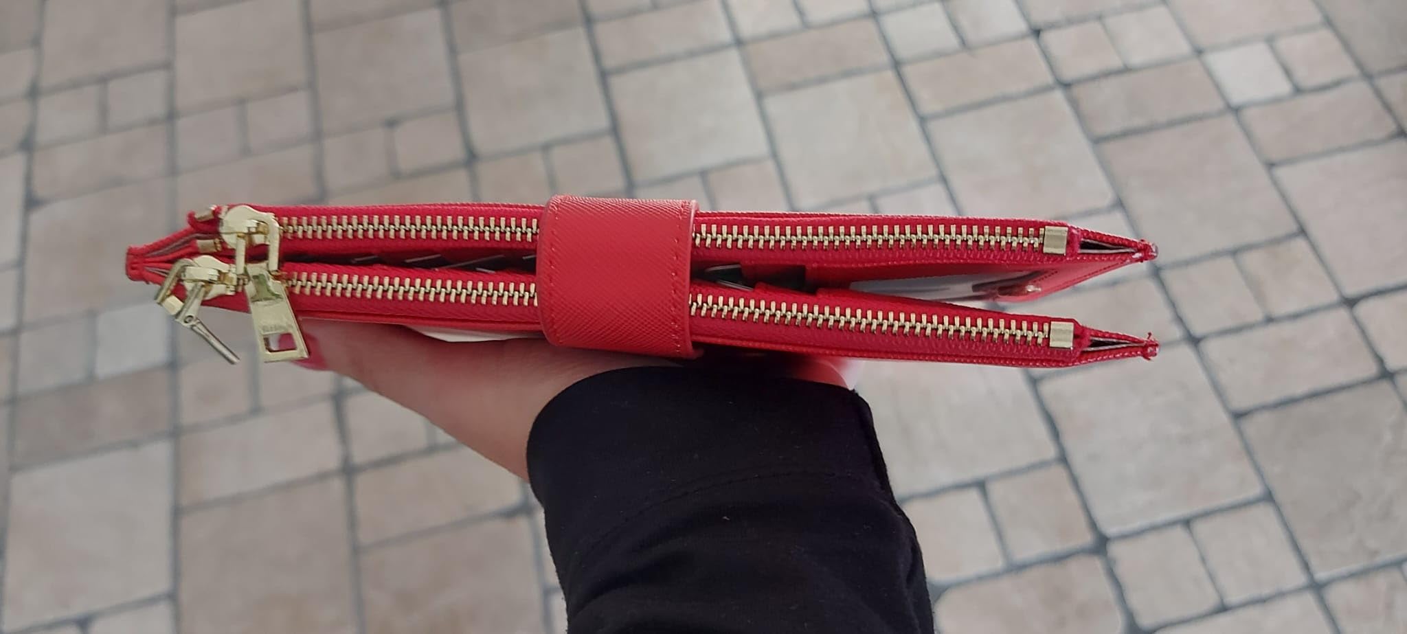 GOIACII WOMEN'S LARGE WALLET portafoglio grande da donna rosso RFID