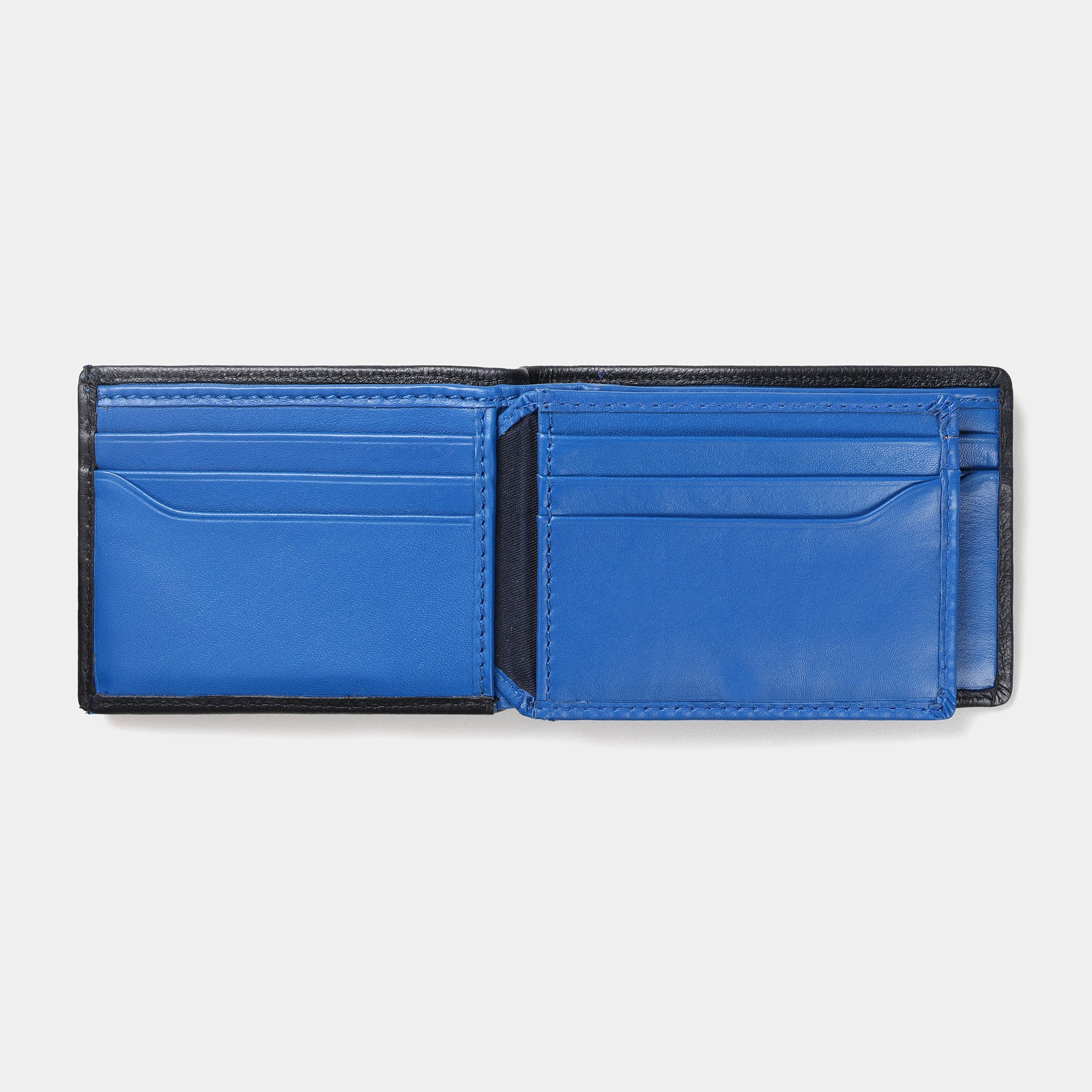 Miguel Bellido Carteras Rio portafoglio nero e blu in pelle RFID 6 carte