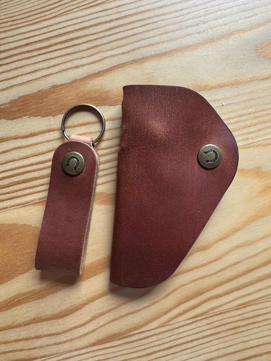 Crazy Horse Craft Key Holders portachiavi Classic Brown pelle