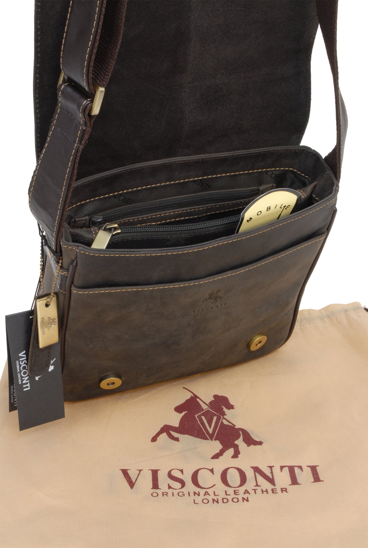Visconti Hunters Bags 16012 Rumba borsa a tracolla in pelle