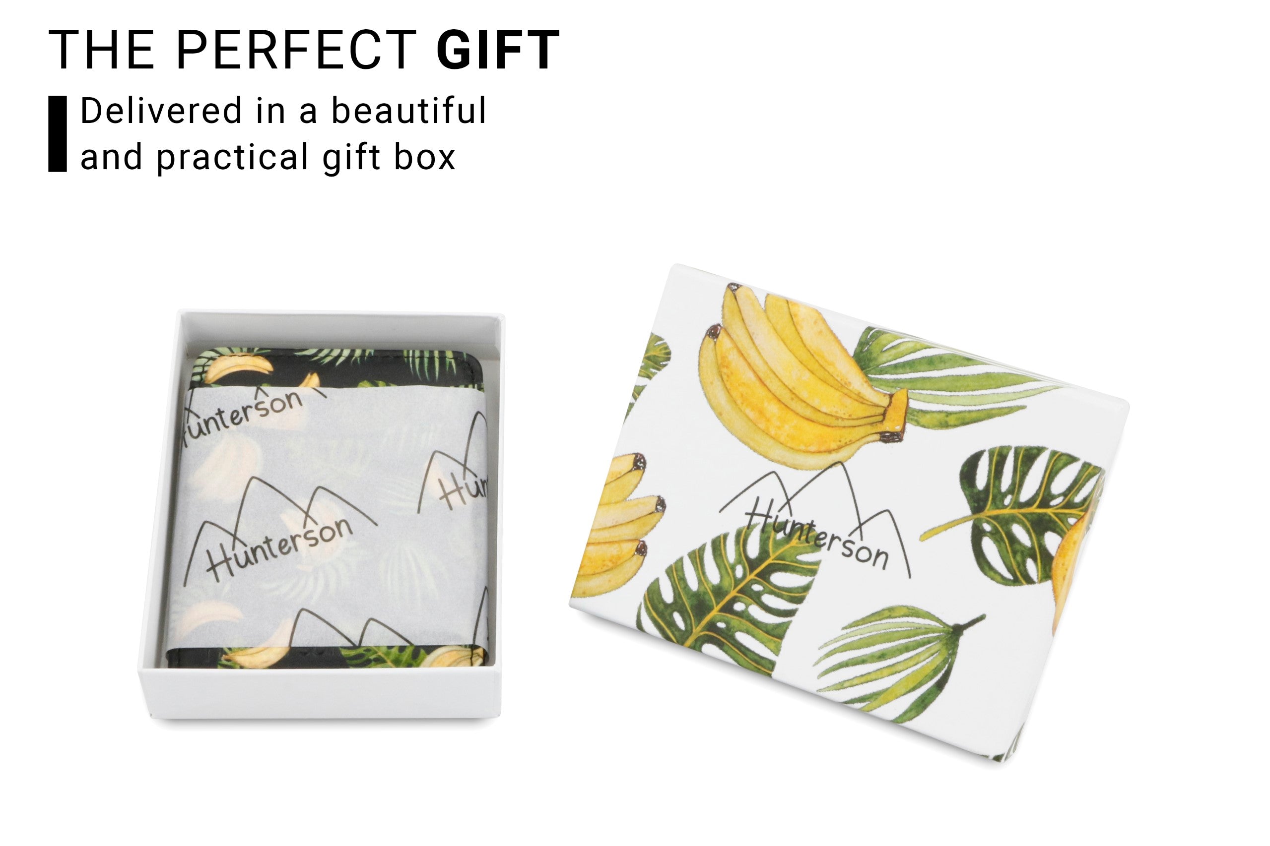 Hunterson The Tropical Prints The OG portafoglio Banana RFID
