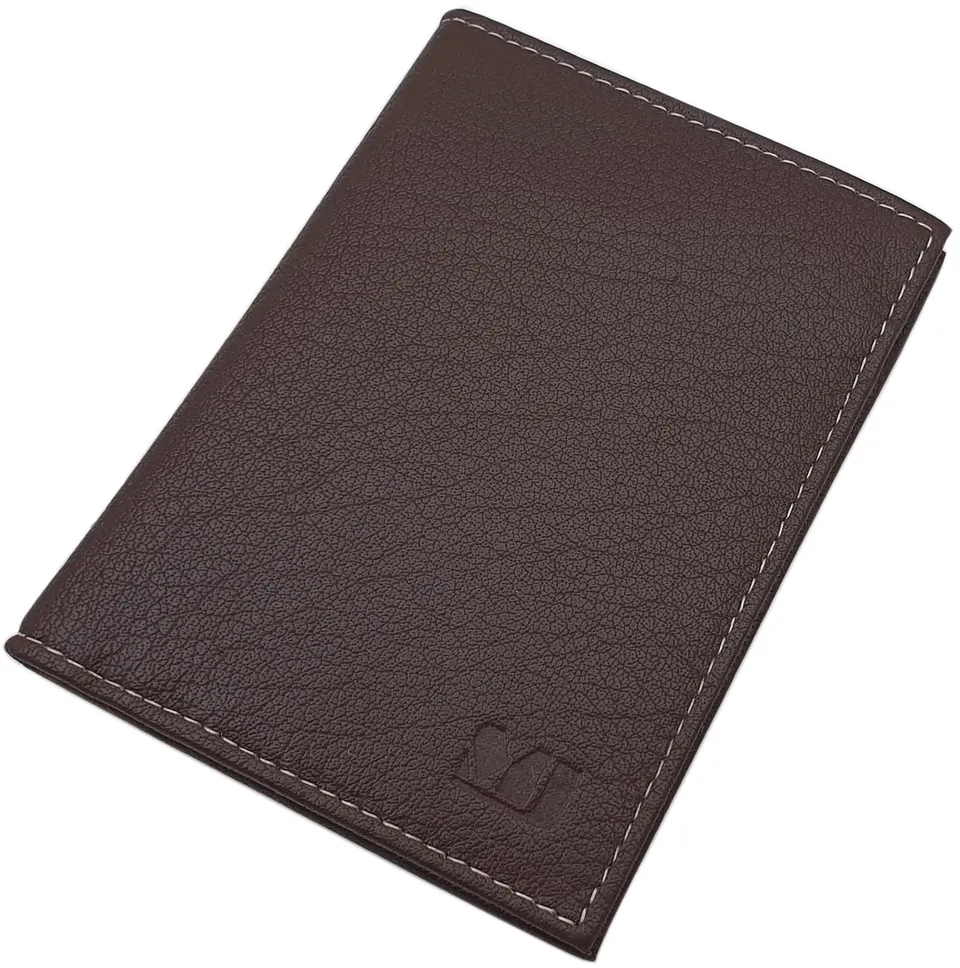 myledershop Karten- und Ausweisetuis portacarte marrone RFID pelle di bufalo