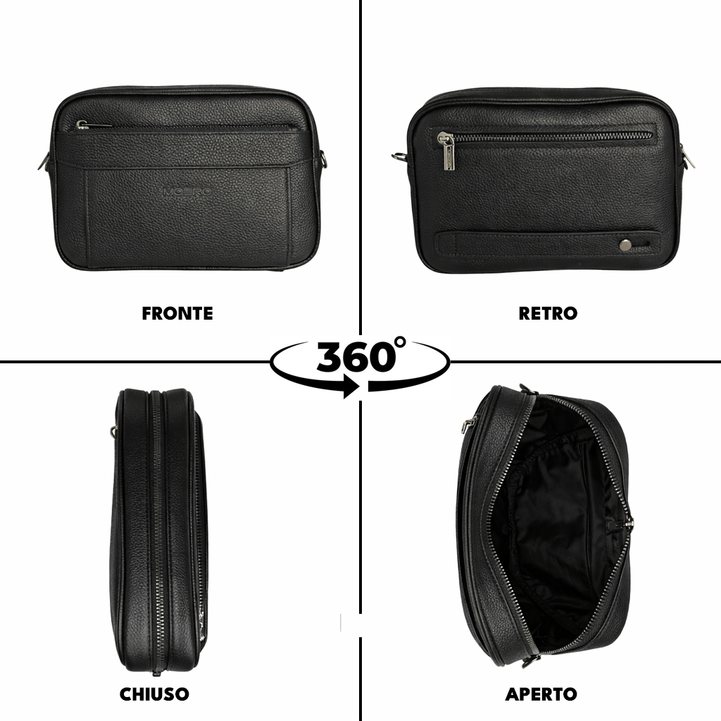 Moero Pochette e Borse Borsello borsello da uomo in pelle