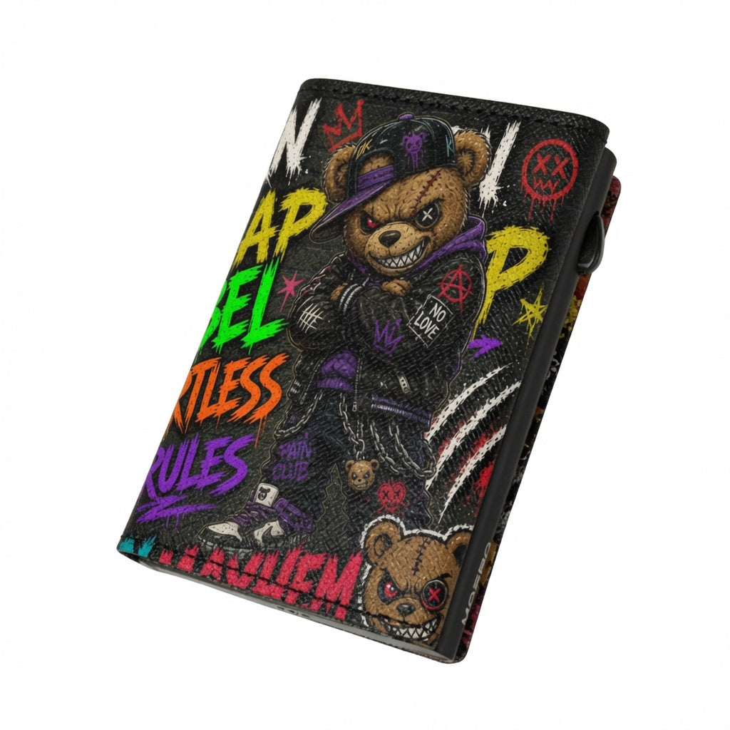 Moero Edizioni Speciali Pro Teddy Bad Stuffed portafoglio RFID