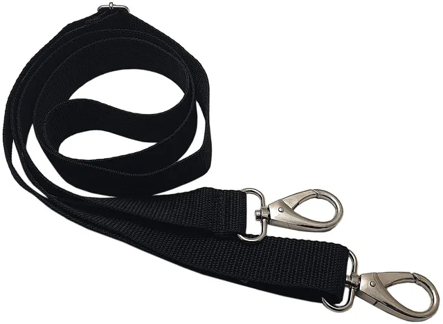 myledershop Tragegurte Modello 3 tracolla nera 3 cm regolabile