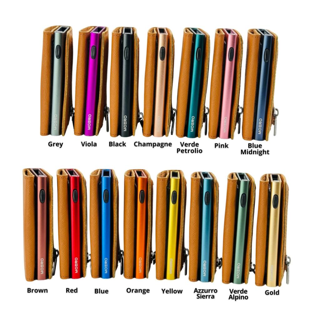 Moero Linea PRO Zip Saffiano portafoglio Ghianda 4.0 RFID