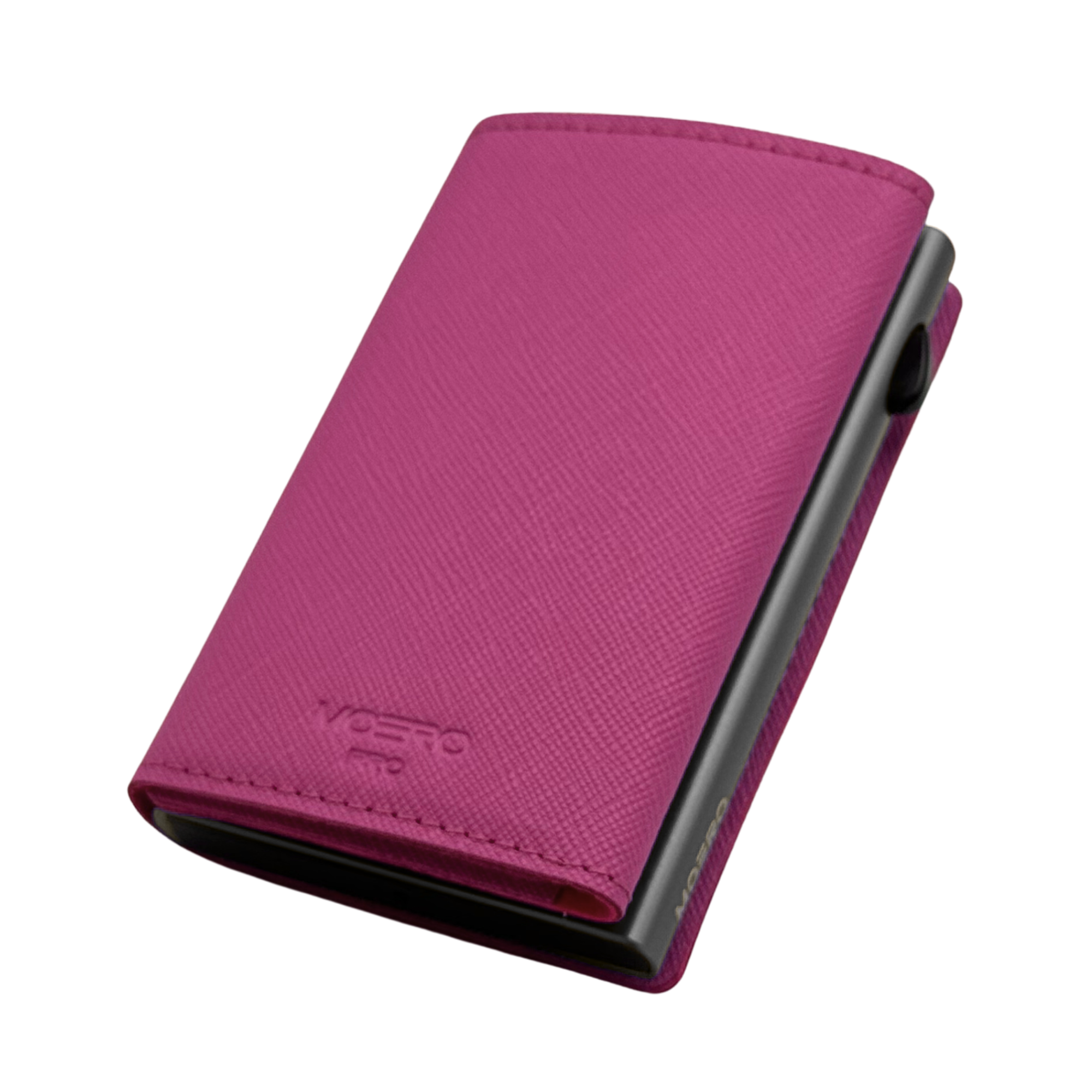 Moero Linea PRO PRO Zip Saffiano portafoglio Fucsia Pink RFID