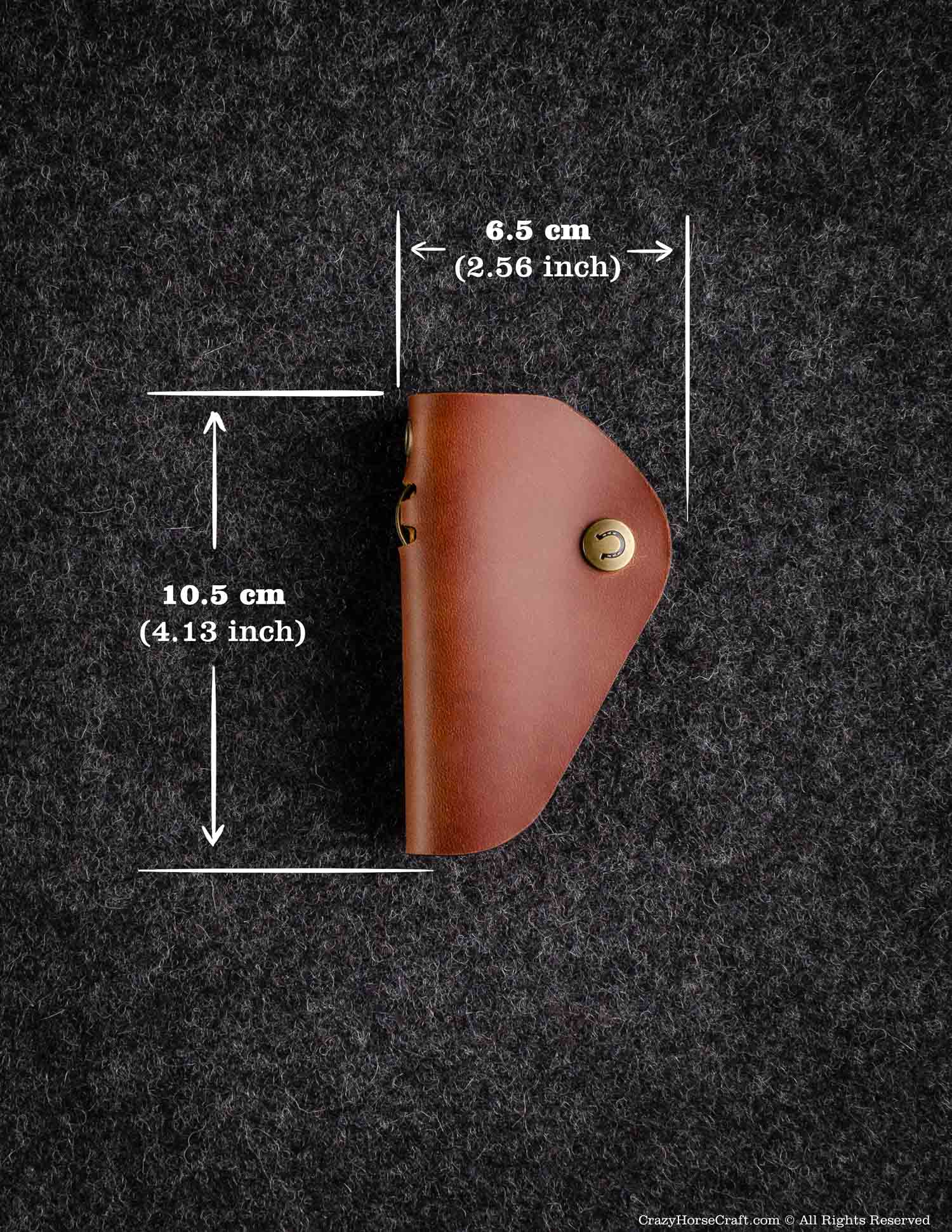 Crazy Horse Craft Key Holders portachiavi Classic Brown pelle
