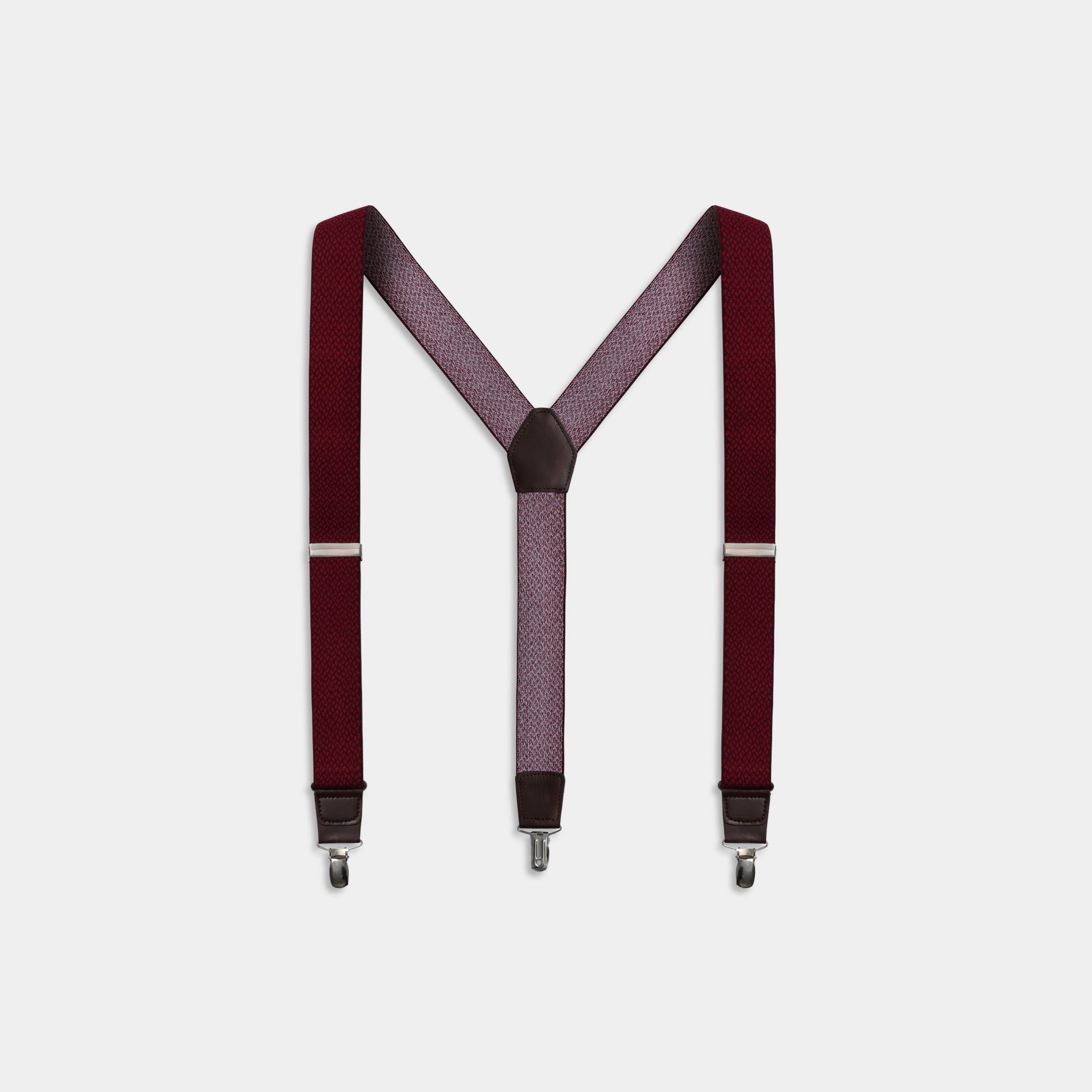 Miguel Bellido Tirantes tirante elastico micromotivi rosso scuro