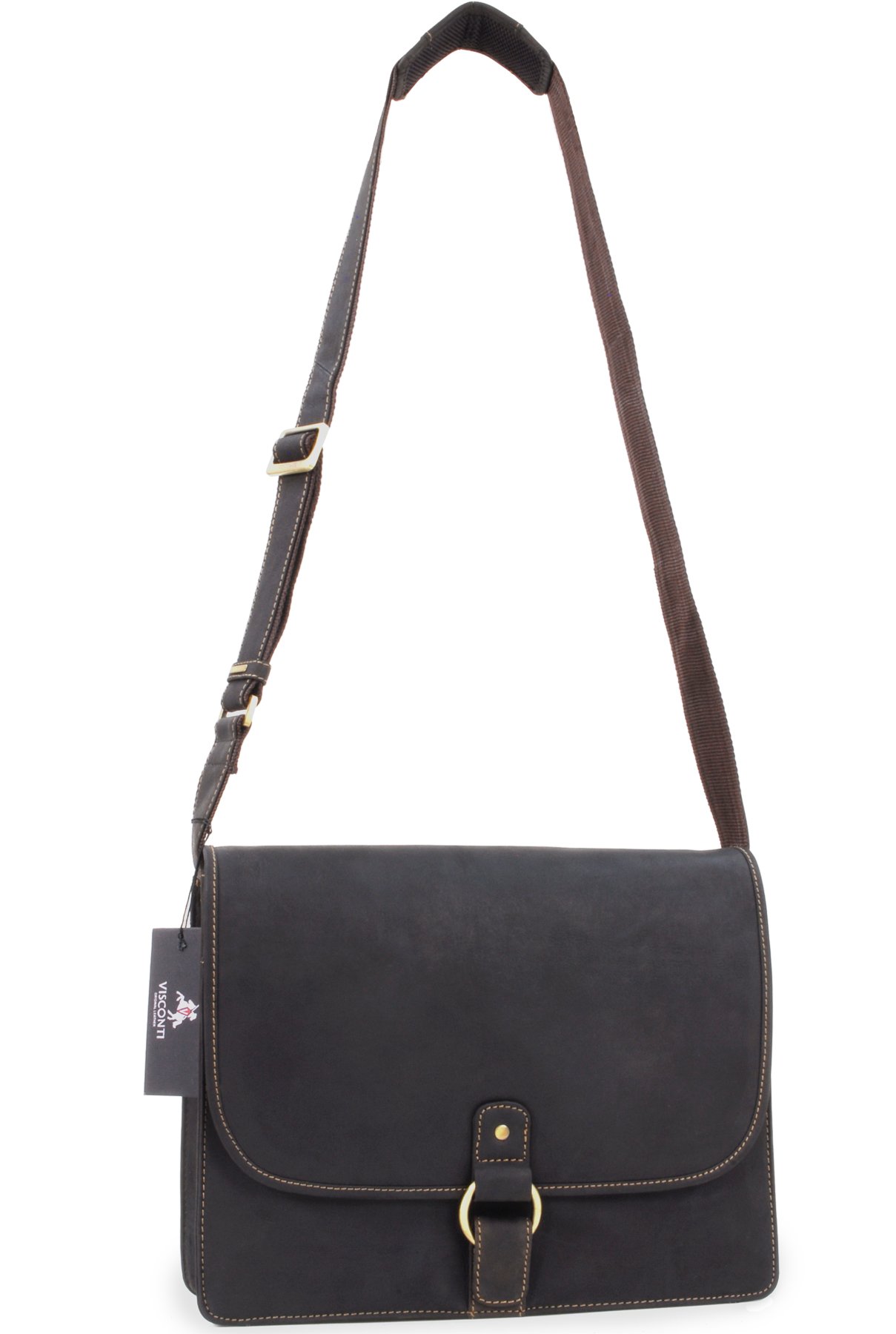 Visconti Hunters Bags 18797 Chiaro borsa messenger pelle PC 13