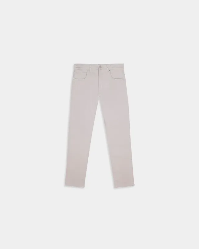 Miguel Bellido Pantalones Pantalón casual 5 bolsillos pantaloni grigio pietra cotone elasticizzato