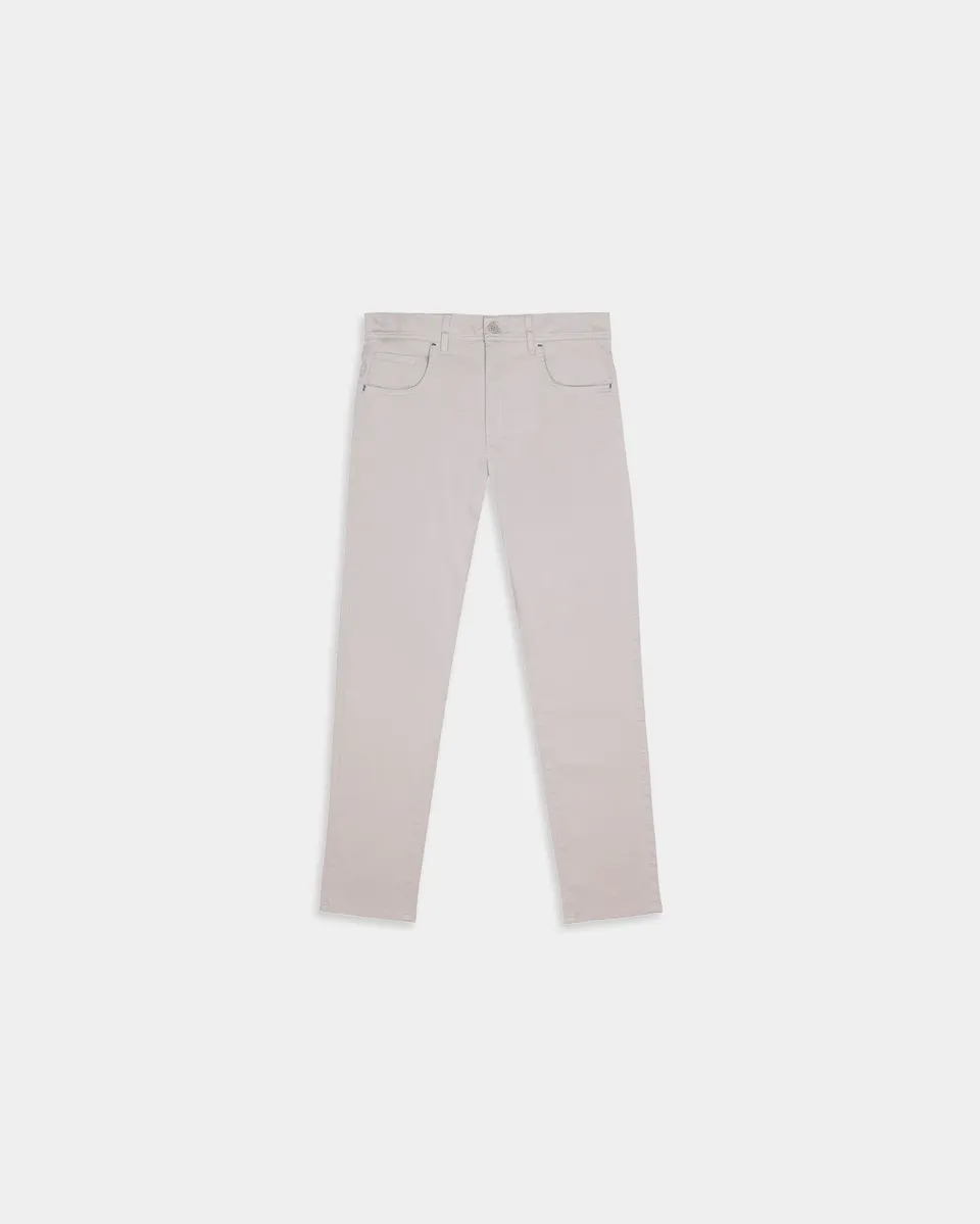 Miguel Bellido Pantalones Pantalón casual 5 bolsillos pantaloni grigio pietra cotone elasticizzato