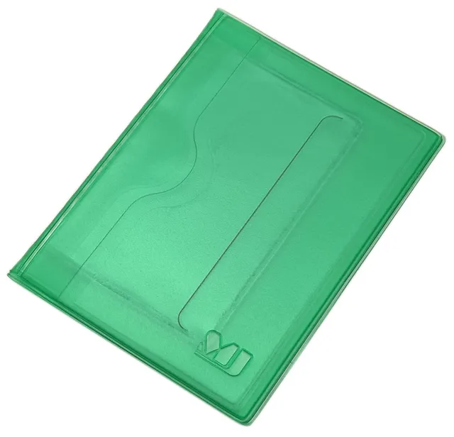 myledershop Karten- und Ausweisetuis porta documenti 10 scomparti verde