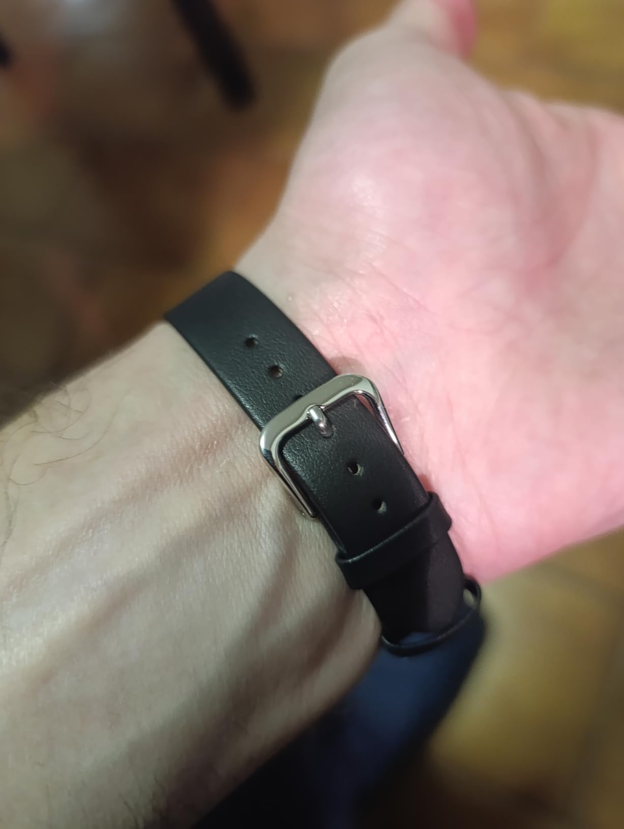 myledershop Uhrenarmbänder cinturino orologio 16 mm pelle di vitello nero fibbia argento