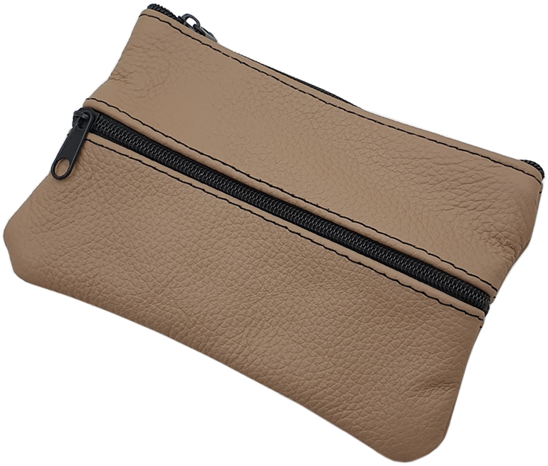 myledershop Schlüsseltaschen grande portachiavi in pelle grigio scuro