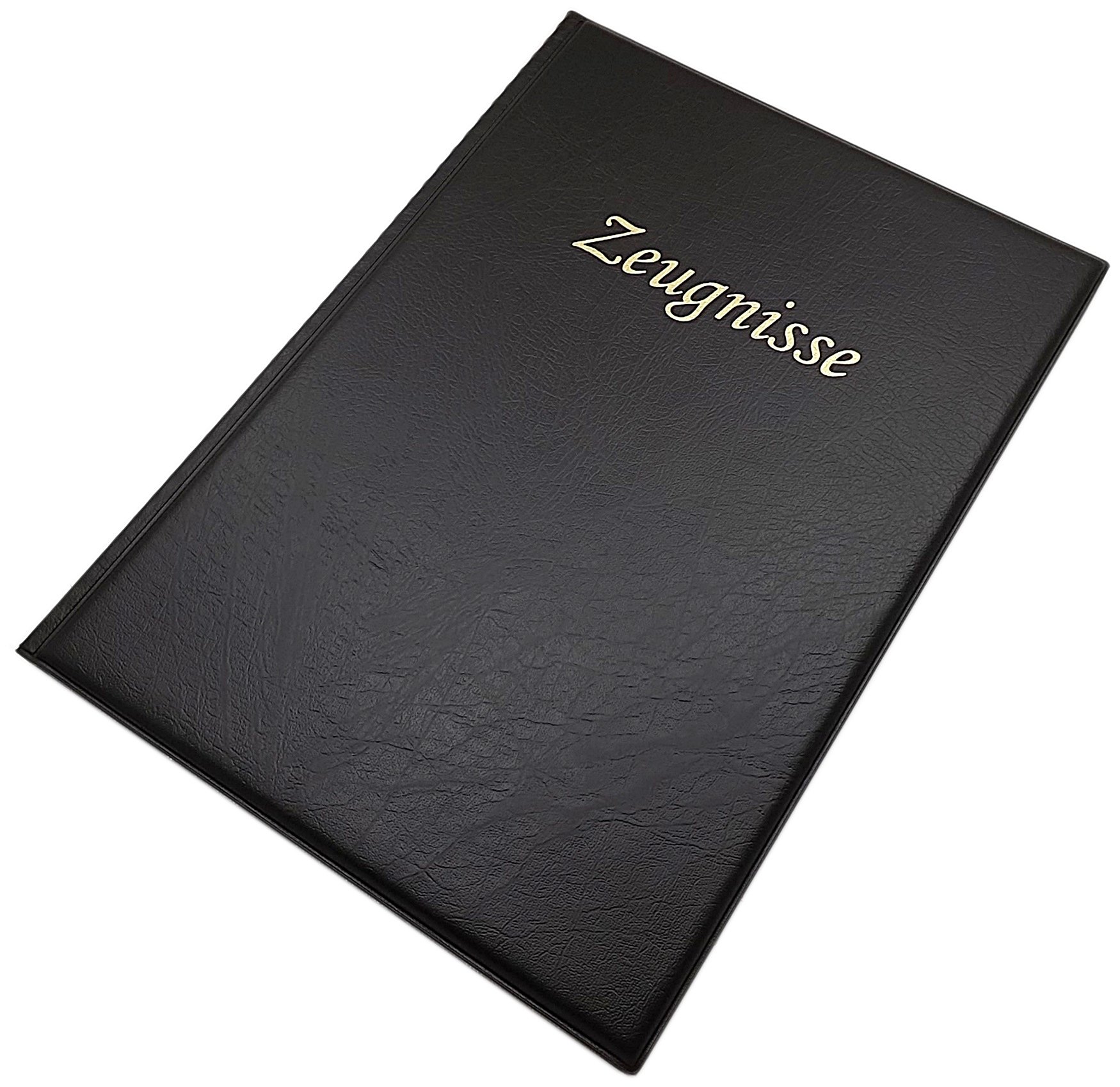 myledershop Ausweismappen portadocumenti 12 scomparti nero A4