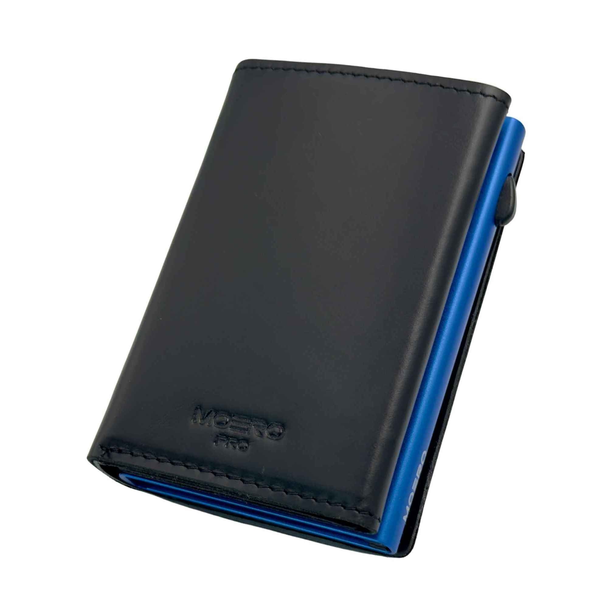 Moero Linea PRO PRO PLUS Zip portafoglio nero in pelle RFID