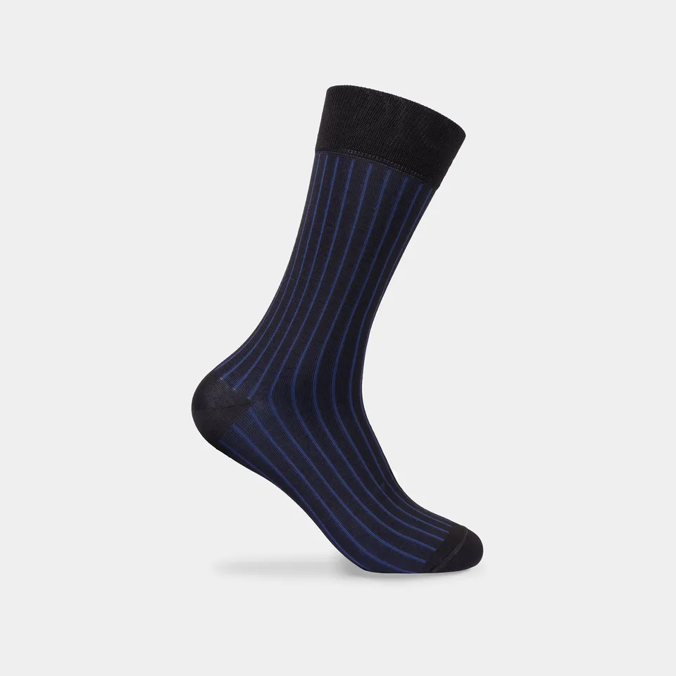 Miguel Bellido Calcetines calzini corti blu a righe 39-42/43-46