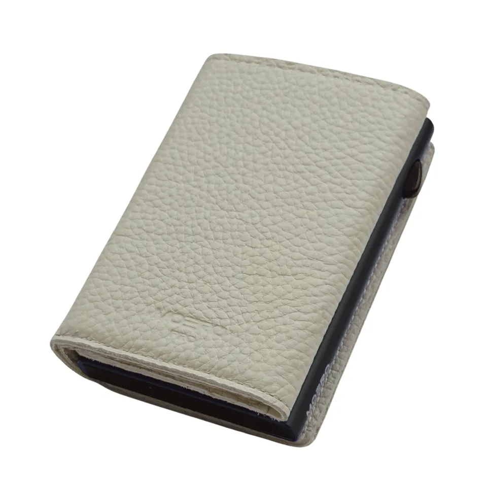 Moero Linea PRO PRO PLUS Zip portafoglio avorio RFID