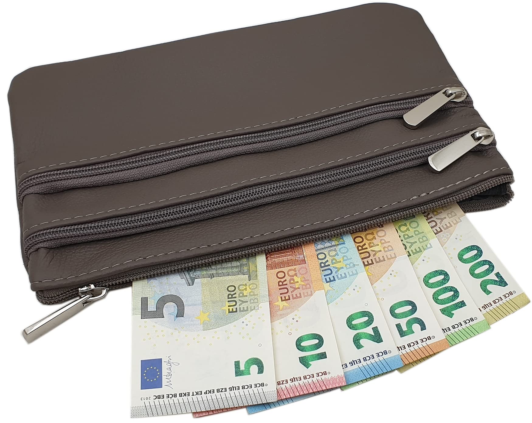 myledershop Banktaschen borsa grande in pelle bovina con tre scomparti