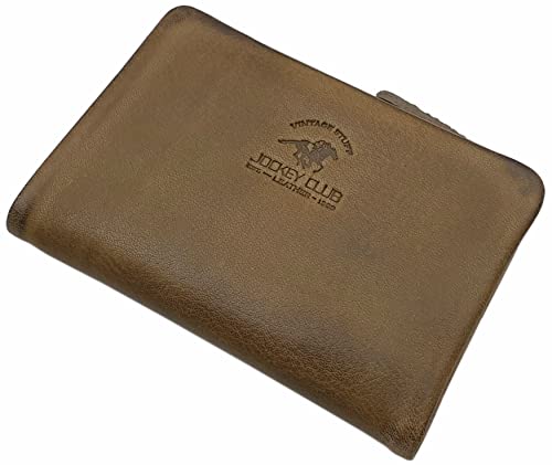 myledershop Herren Geldbörsen portafoglio oliva RFID NFC