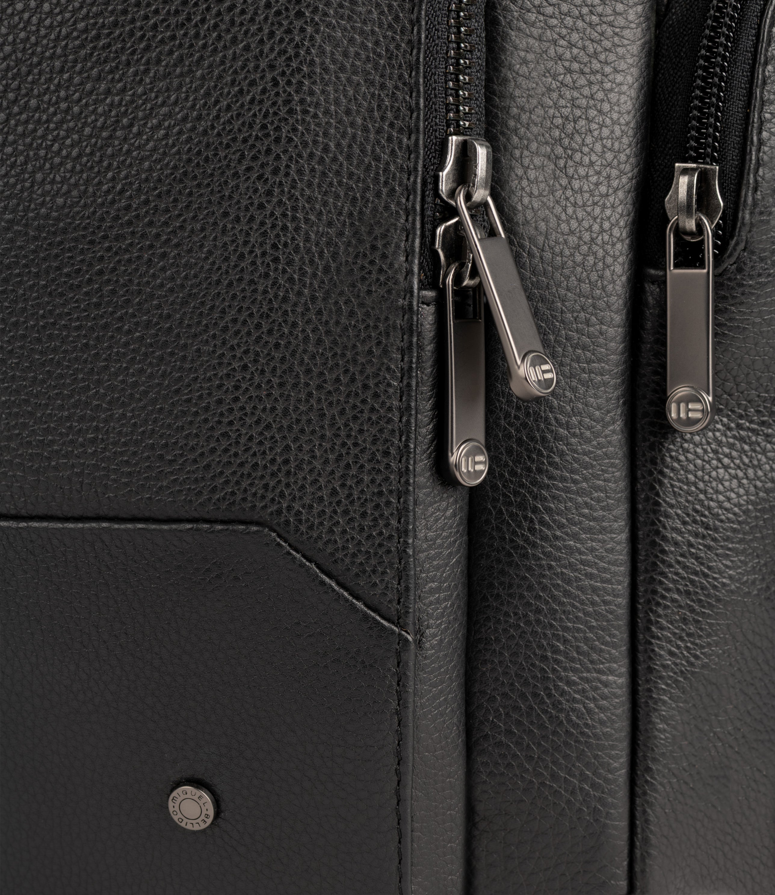 Miguel Bellido Mochilas para hombre Mochila Venecia de piel de vacuno zaino porta PC 15 pollici