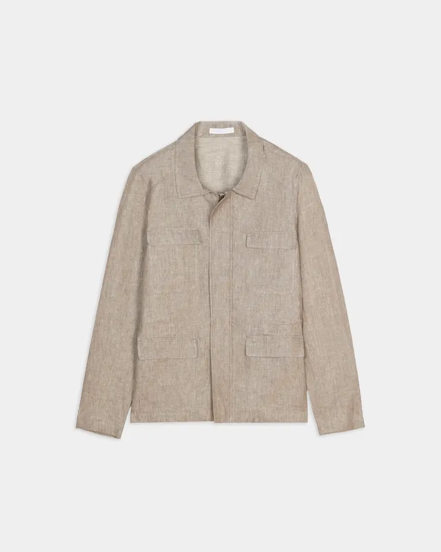 Miguel Bellido Americanas Chaqueta 4 bolsillos 100% lino beige
