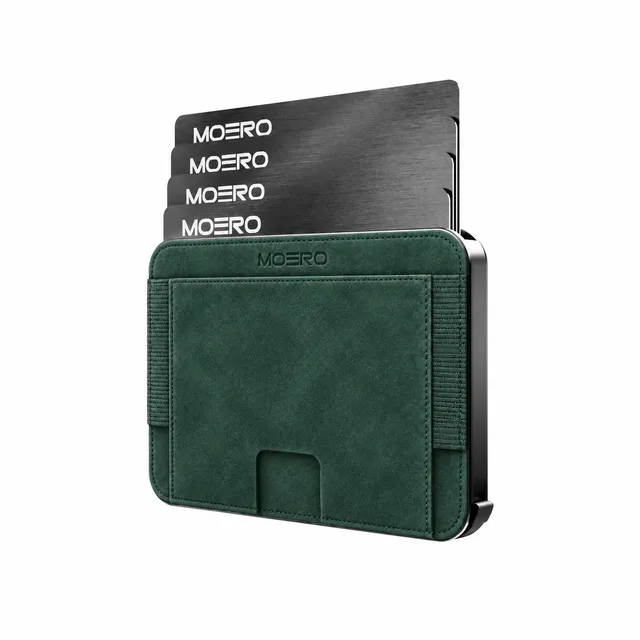 Moero Linea M2 M2 Pro SUPERIOR Verde portafoglio MagSafe RFID