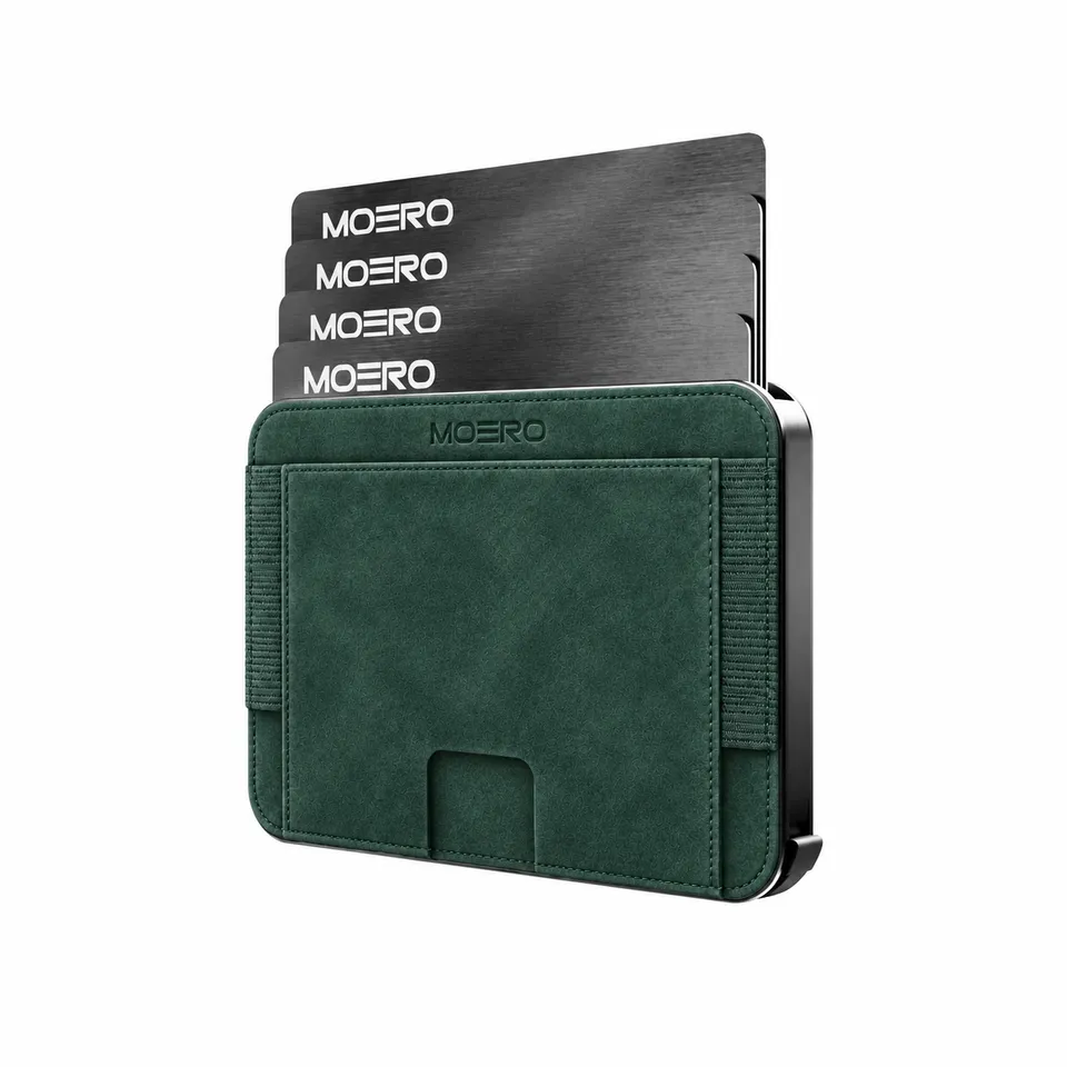 Moero Linea M2 M2 Pro SUPERIOR Verde portafoglio MagSafe RFID