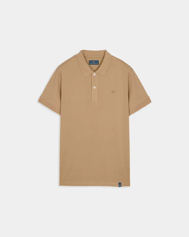 Miguel Bellido Polos y Camisetas Polo Pique polo in cotone camel