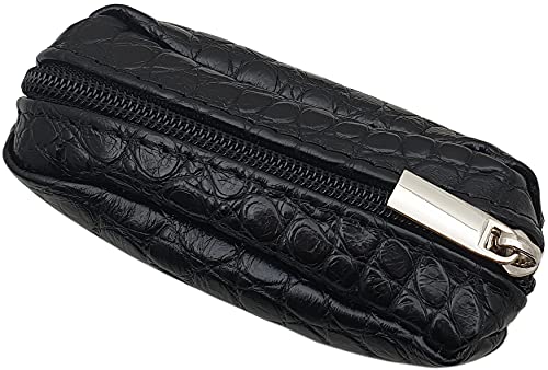 myledershop Schlüsselanhänger custodia per chiavi auto in pelle nera