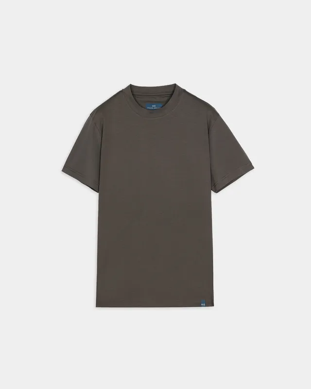 Miguel Bellido Polos y Camisetas Camiseta 100% algodón cuello redondo maglietta beige topo