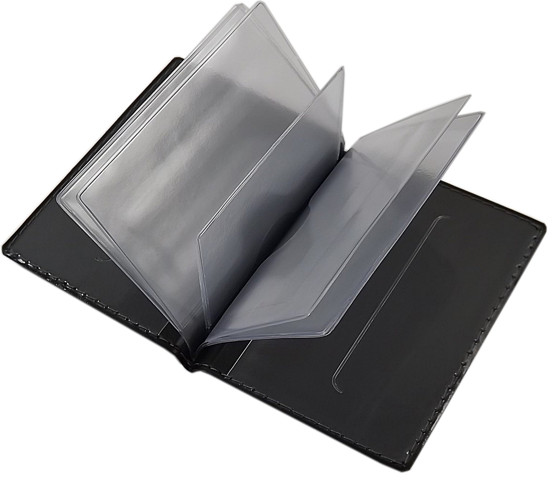 myledershop Karten- und Ausweisetuis portadocumenti Design 1 nero 12 scomparti