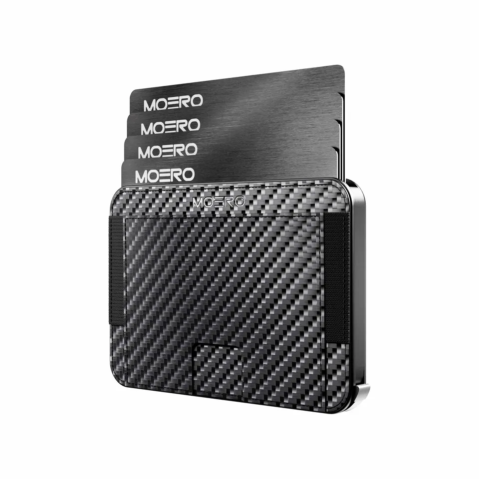 Moero Linea M2 M2 Pro Carbon Black portafoglio MagSafe RFID