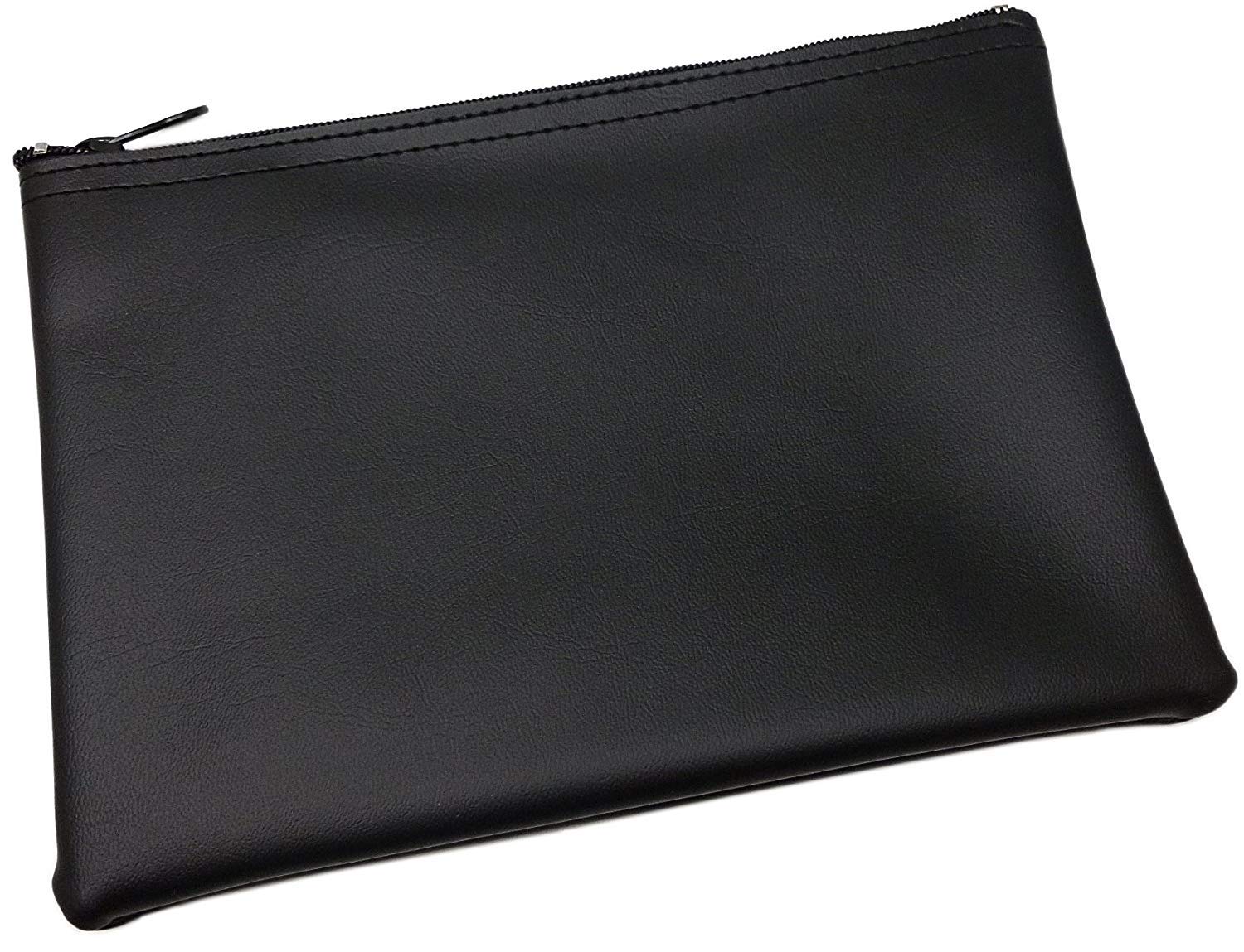 myledershop Banktaschen XL Portafoglio per banconote portafoglio nero con cerniera