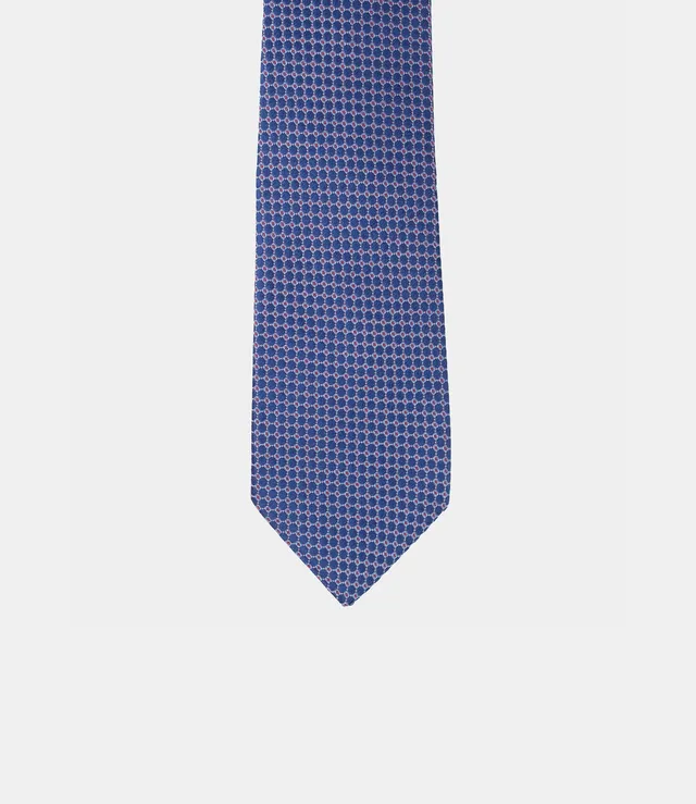 Miguel Bellido Corbatas Corbata de seda cravatta blu 100% seta italiana