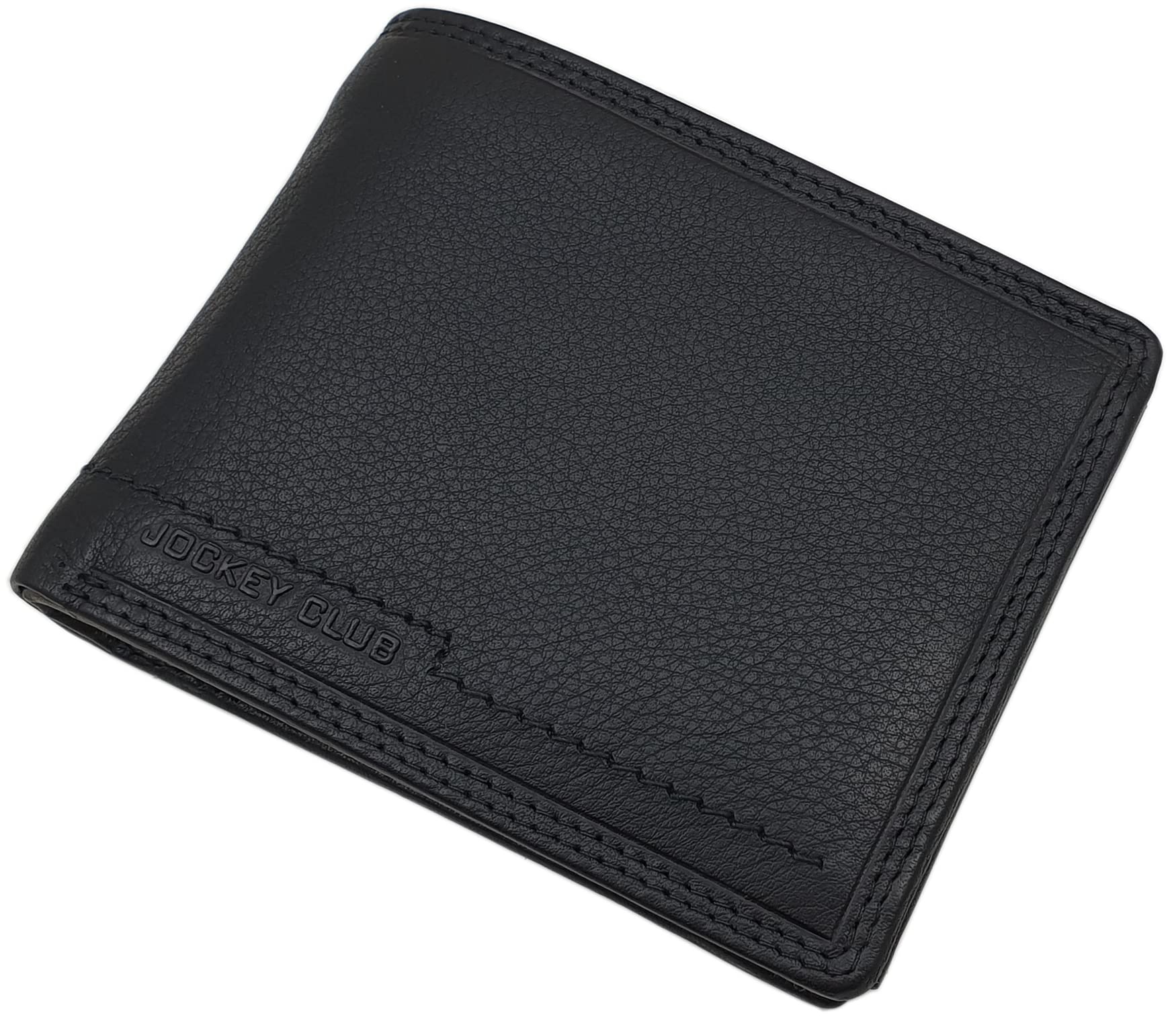 myledershop Herren Geldbörsen Vacchetta portafoglio uomo nero molti scomparti
