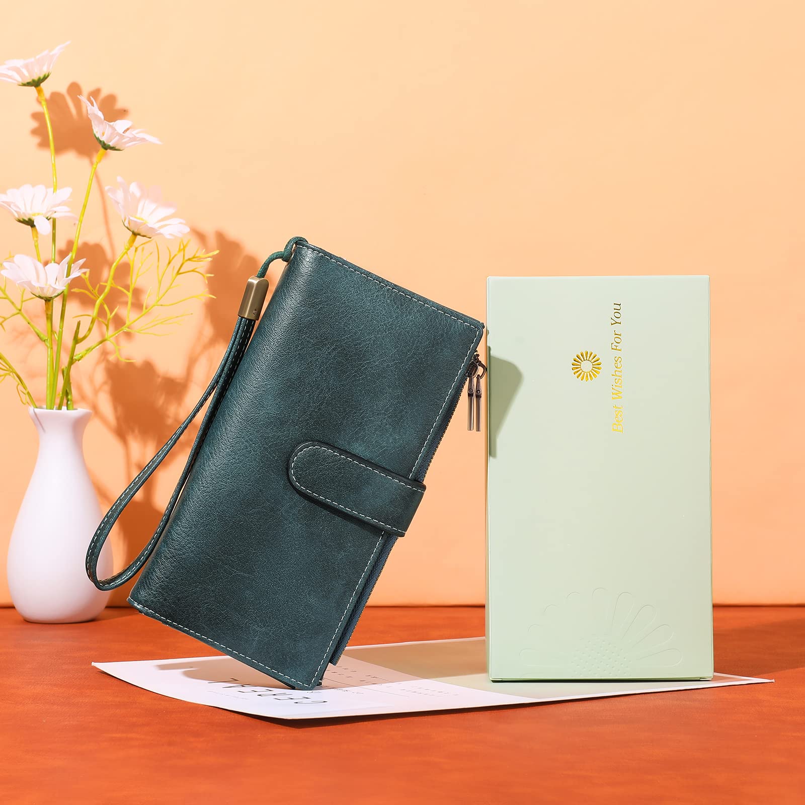 GOIACII WOMEN'S LARGE WALLET portafoglio lungo da donna RFID