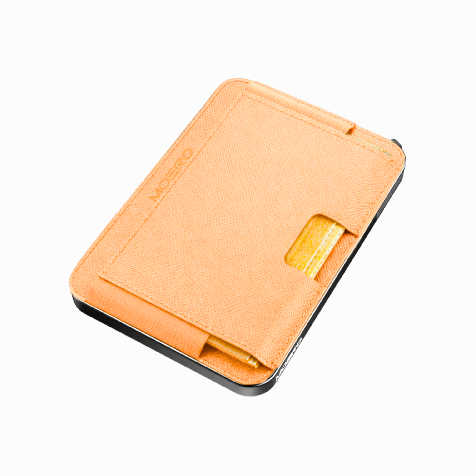 Moero Linea M2 M2 Pro Saffiano Orange portafoglio MagSafe