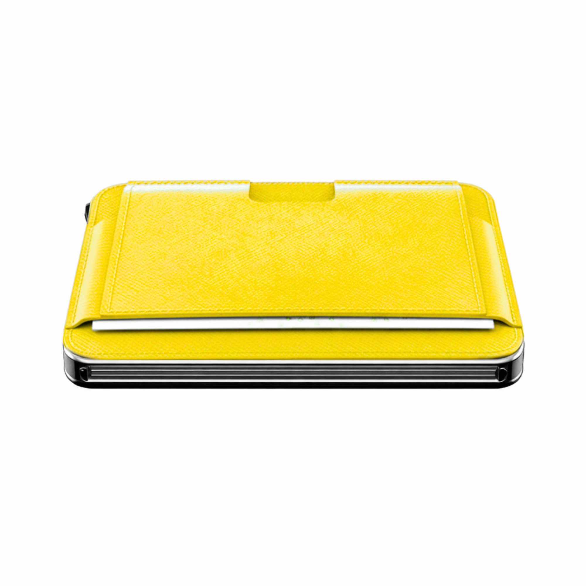 Moero Linea M2 M2 Pro Saffiano Yellow portafoglio MagSafe RFID