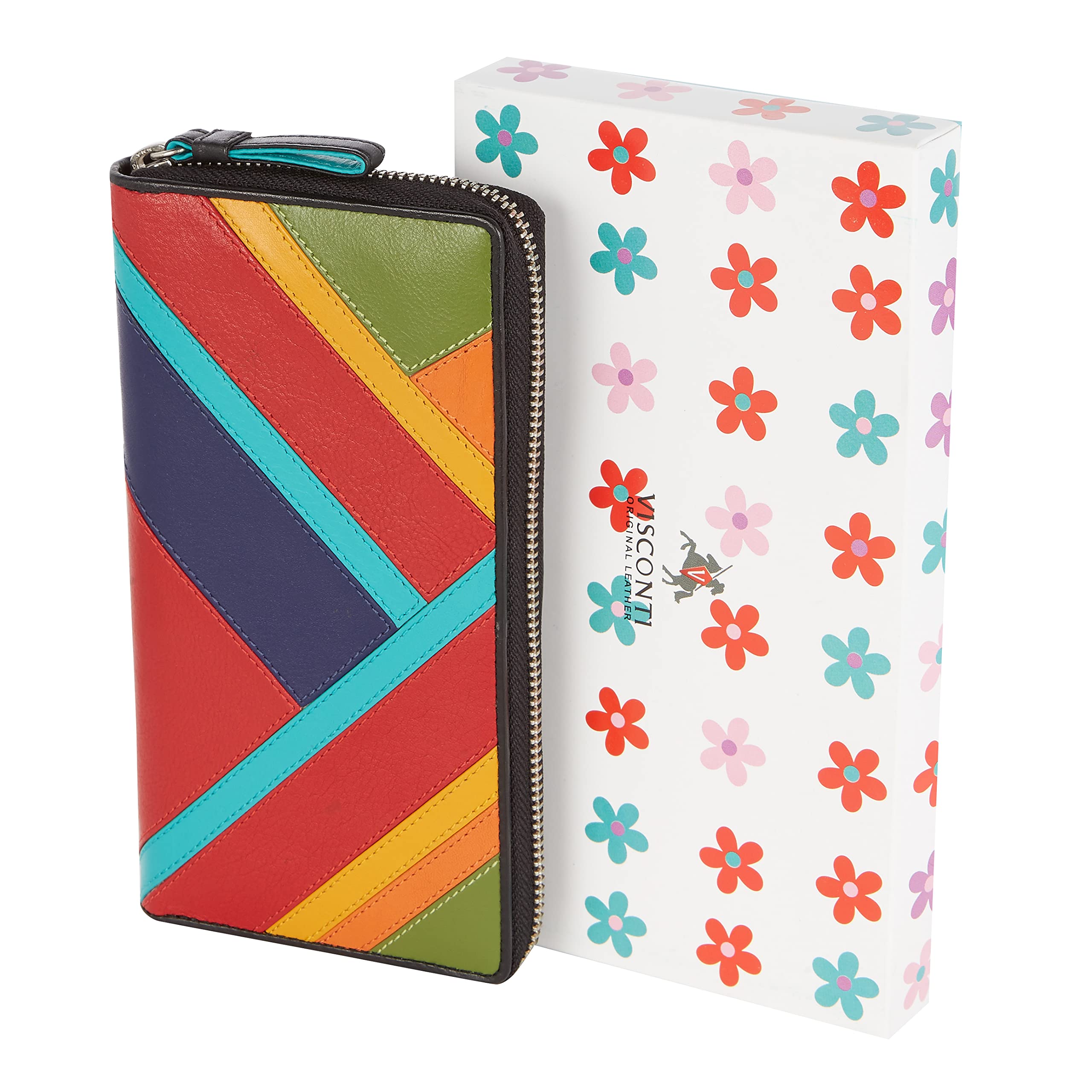 Visconti Rainbow Clara portafoglio donna multicolore RFID