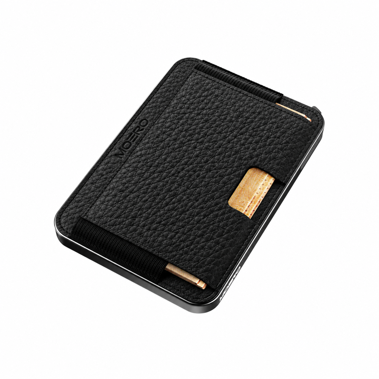 Moero Linea M2 M2 Pro Bottalato Nero portafoglio MagSafe RFID