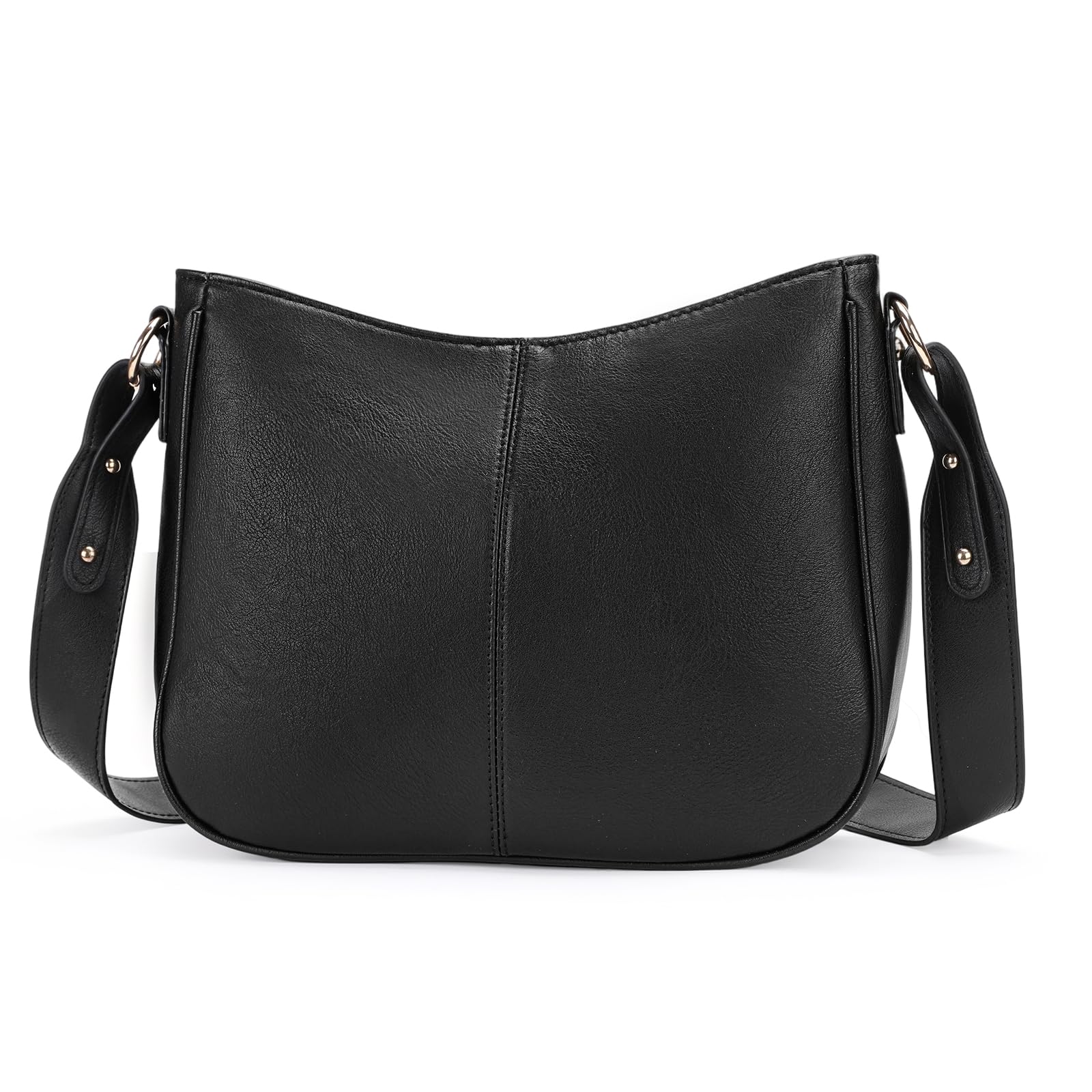 GOIACII BAG borsa hobo a tracolla donna nera con tasca posteriore
