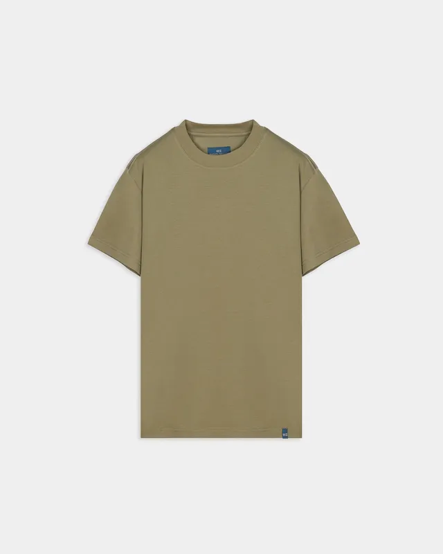 Miguel Bellido Polos y Camisetas T-shirt girocollo verde oliva cotone taglie S-XXL