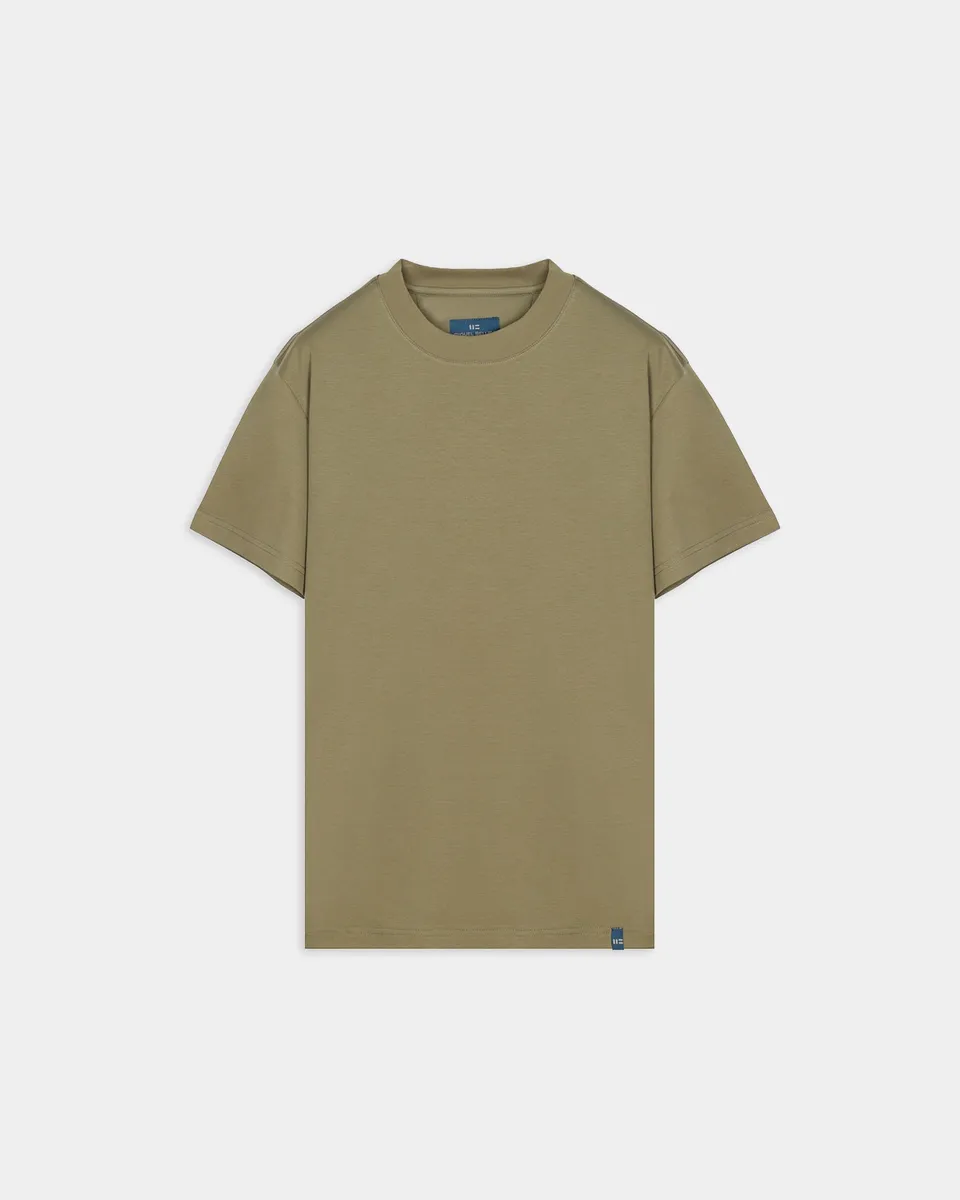 Miguel Bellido Polos y Camisetas T-shirt girocollo verde oliva cotone taglie S-XXL