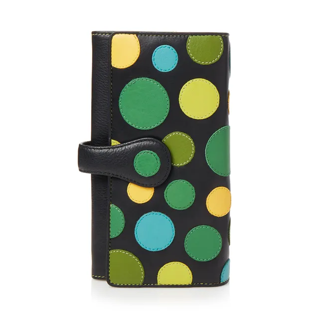 Visconti Polka P2 portafoglio da donna verde acqua